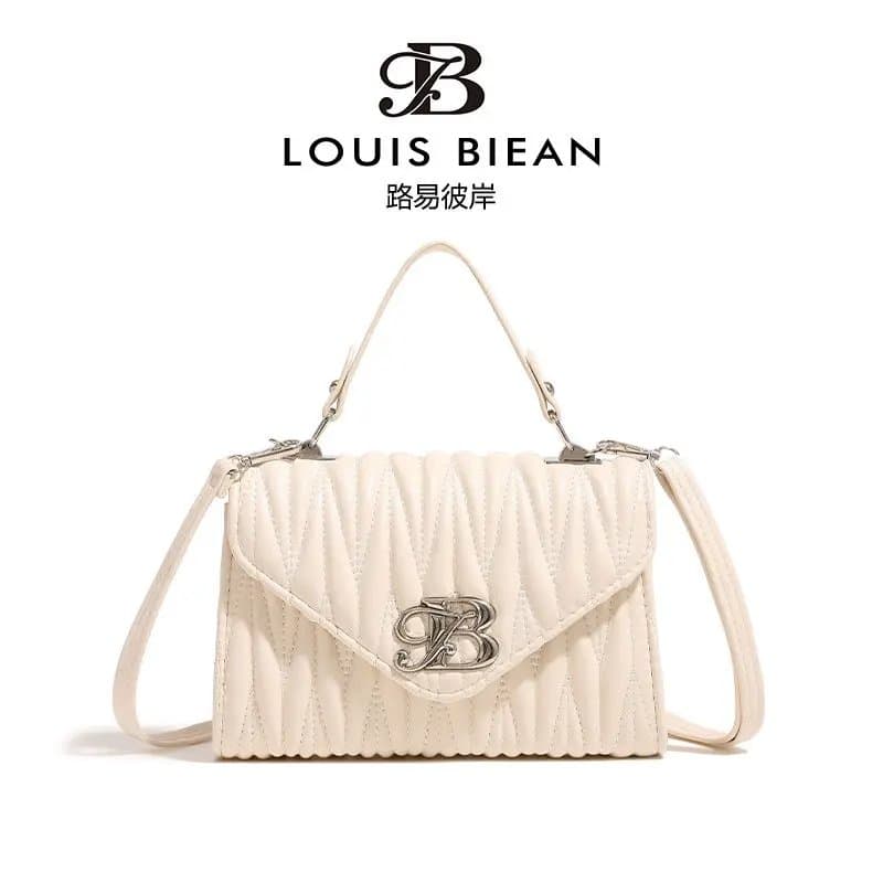 תיק מעצבים יוקרתי לנשים בצבע לבן